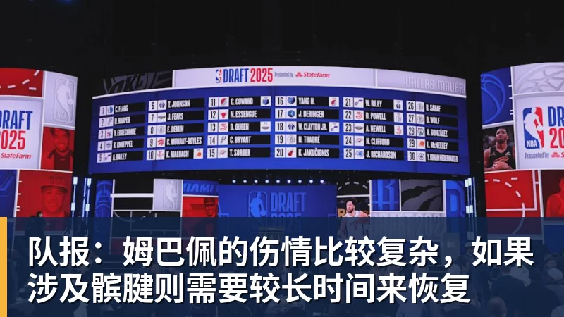 队报：姆巴佩的伤情比较复杂，如果涉及髌腱则需要较长时间来恢复