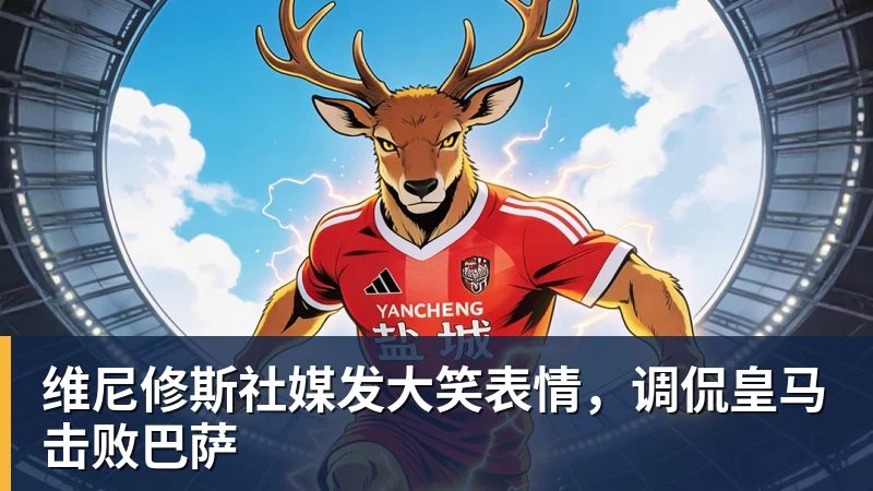 维尼修斯社媒发大笑表情，调侃皇马击败巴萨